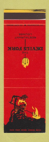 Matchbook Cover - Devil's Fork Restaurant Washington DC SAMPLE