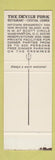 Matchbook Cover - Devil's Fork Restaurant Washington DC SAMPLE