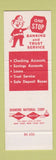 Matchbook Cover - First National Bank Harrison AR SAMPLE