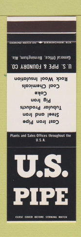 Matchbook Cover - US Pipe & Foundry Co Birmingham AL SAMPLE