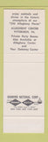 Matchbook Cover - Palmer's Pittsburgh PA SAMPLE