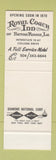 Matchbook Cover - Royal Coach Inn Beaumont TX Coach Horses Club SAMPLE