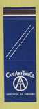Matchbook Cover - Cape Ann Tool Co Impression Die Forgings Pigeon Cove MA SAMPLE