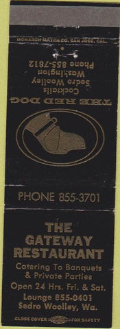 Matchbook Cover - Gateway Tavern Sedro Woolley WA