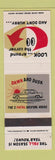 Matchbook Cover - Safety Driving Dawn Dusk SAMPLE