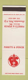 Matchbook Cover - Porritts & Spencer Skaneateles Falls NY SAMPLE