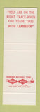 Matchbook Cover - Laminack Tire Service Dallas TX SAMPLE