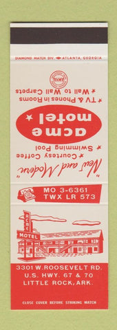 Matchbook Cover - Acme Motel Little Rock AR SAMPLE