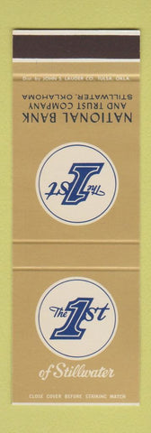 Matchbook Cover - 1st National Bank Stillwater OK SAMPLE
