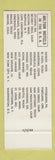 Matchbook Cover - Hilton Inn El Paso TX SAMPLE