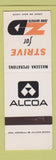Matchbook Cover - Alcoa Zero Defects Massena SAMPLE
