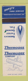 Matchbook Cover - Thermogas propane SAMPLE