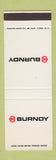Matchbook Cover - Burndy SAMPLE