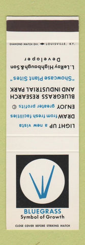 Matchbook Cover - Bluegrass Research Industrial Park Louisville KY SAMPLE