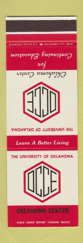 Matchbook Cover - University of Oklahoma Norman OK SAMPLE