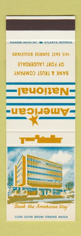Matchbook Cover - American National Bank Fort Lauderdale FL SAMPLE