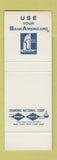 Matchbook Cover - First National Bank Lincoln NE Bank Americard SAMPLE