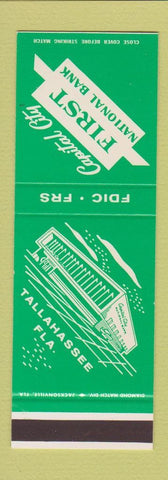 Matchbook Cover - First National Bank Tallahassee FL SAMPLE