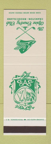 Matchbook Cover - Alpine Country Club Cranston RI SAMPLE