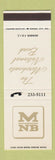 Matchbook Cover - Merchants National Bank  SAMPLE