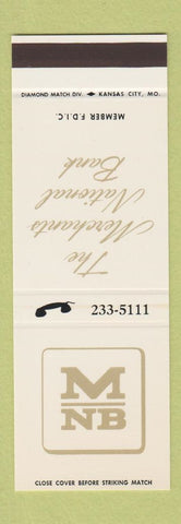 Matchbook Cover - Merchants National Bank  SAMPLE