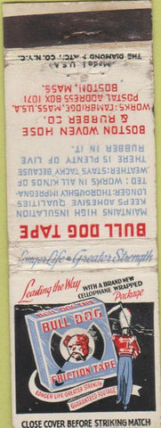 Matchbook Cover - Bull Dog Tape Minneapolis MN WORN