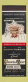 Matchbook Cover - Glenwood Manor Motor Hotel Overland Park KS SAMPLE