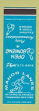 Matchbook Cover - Manor Lanes Bowling Tonawanda NY SAMPLE