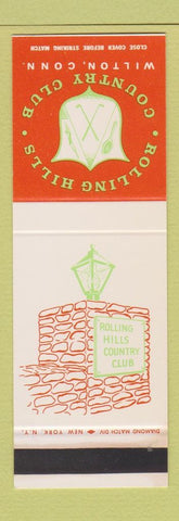 Matchbook Cover - Rollins Hills Country Club Wilton CT SAMPLE