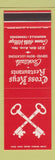 Matchbook Cover - Cross Keys Restaurants Nashville TN SAMPLE