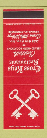 Matchbook Cover - Cross Keys Restaurants Nashville TN SAMPLE