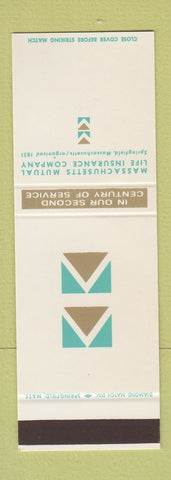 Matchbook Cover - Massachusetts Mutual Life Insurance MA SAMPLE