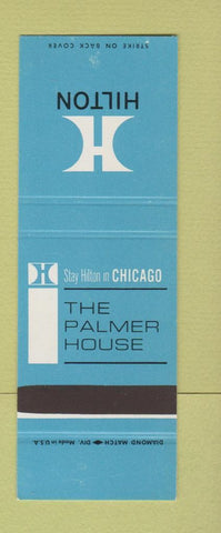 Matchbook Cover - Hilton Hotel Chicago IL Palmer House SAMPLE
