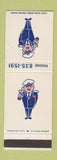 Matchbook Cover - Admiral State Bank Tulsa Okk Anti Litter WEAR SAMPLE