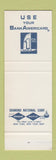 Matchbook Cover - First National Bank Lincoln NE SAMPLE