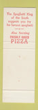 Matchbook Cover - Toney's Spaghetti House New Orleans LA Stuffed Macaroni SAMPLE