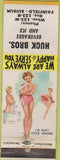 Matchbook Cover - Huck Bros Fairfield Suisun pinup WORN