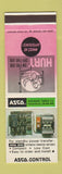 Matchbook Cover - Asco Control Automatic Switch Florham Park NJ safety SAMPLE