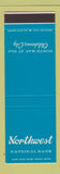 Matchbook Cover - Northwest National Bank Oklahoma City OK BLUE SAMPLE