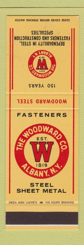 Matchbook Cover - Woodward Fasteners Sheet Metal Albany NY SAMPLE