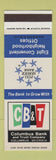 Matchbook Cover - Columbus Bank and Trust Company Columbus GA SAMPLE
