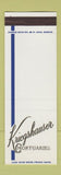 Matchbook Cover - Kriegshauser Mortuaries St Louis MO SAMPLE
