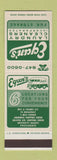 Matchbook Cover - Egan's Dry Cleaning Laundry Providence RI WEAR SAMPLE