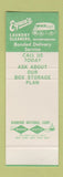 Matchbook Cover - Egan's Dry Cleaning Laundry Providence RI WEAR SAMPLE