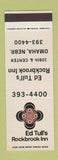Matchbook Cover - Ed Tull's Rockbrook Inn Omaha NE WEAR SAMPLE