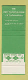 Matchbook Cover - First National Bank of Pennsylvania Master Charge SAMPLE
