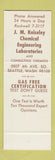 Matchbook Cover - JM Kniseley Chemical Labs Seattle WA WEAR SAMPLE