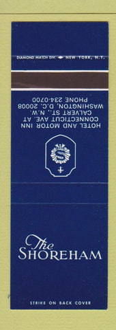 Matchbook Cover - The Shoreham Hotel Washington DC SAMPLE