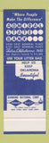Matchbook Cover - Admiral State Bank Tulsa OK Anti Litter SAMPLE