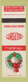 Matchbook Cover - DuPont Christmas Sabine Works Christmas safety SAMPLE